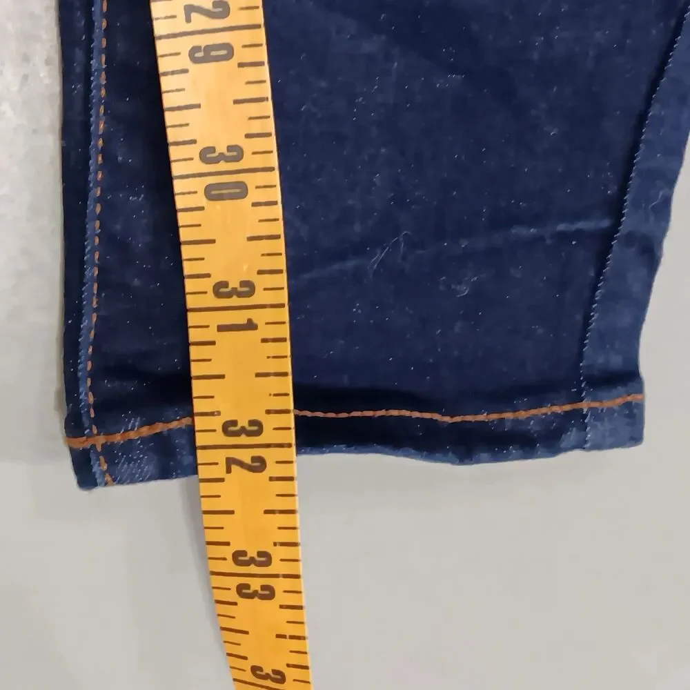 Old Navy Rockstar Skinny Jeans Women Size 4 Tall Dark Blue Denim Cotton Mid Rise - Picture 7 of 7